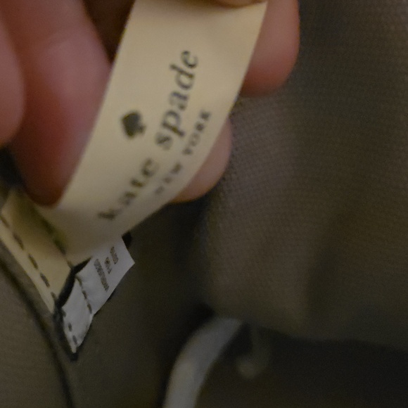 Kate Spade Ash Street Logo Triple Compartment Tote in natural/cream white canvas - Picture 15 of 16